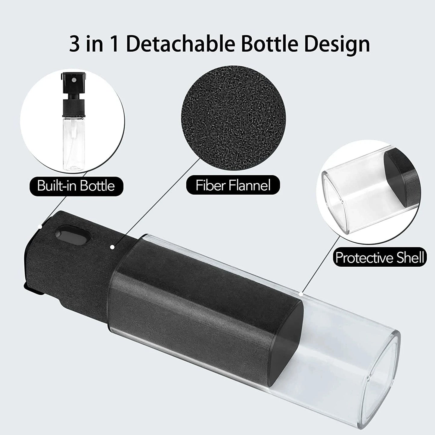 2-in-1 Screen Cleaner Spray – Mobile & Computer Screen Dust Remover