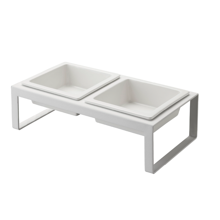 Cat plate double bowl cat pet supplies