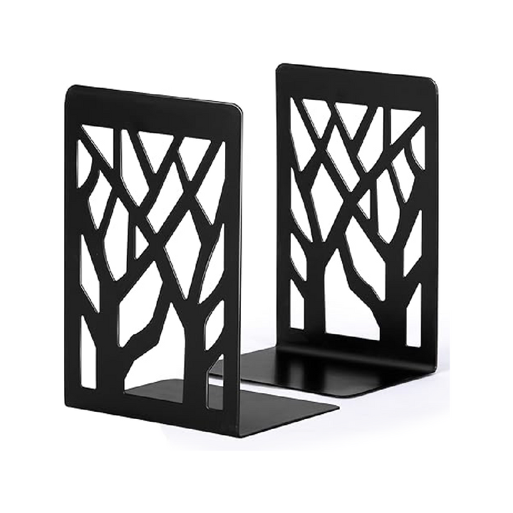 A89Q Metal Bookends Heavy Duty Book Ends for Office Desk Book Shelf Holder Home Bookend Supports