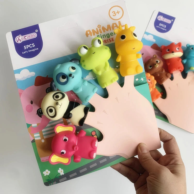 5PCS Animal Finger Puppets – Fun Storytelling Toys for Kids