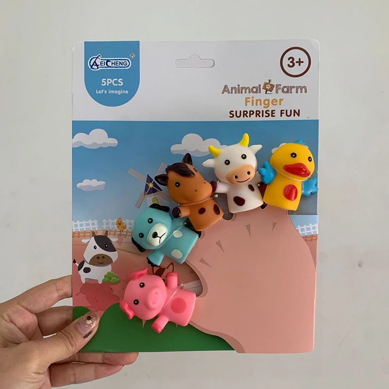 5PCS Animal Finger Puppets – Fun Storytelling Toys for Kids