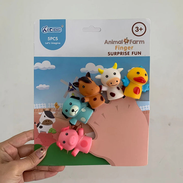 5PCS Animal Finger Puppets – Fun Storytelling Toys for Kids