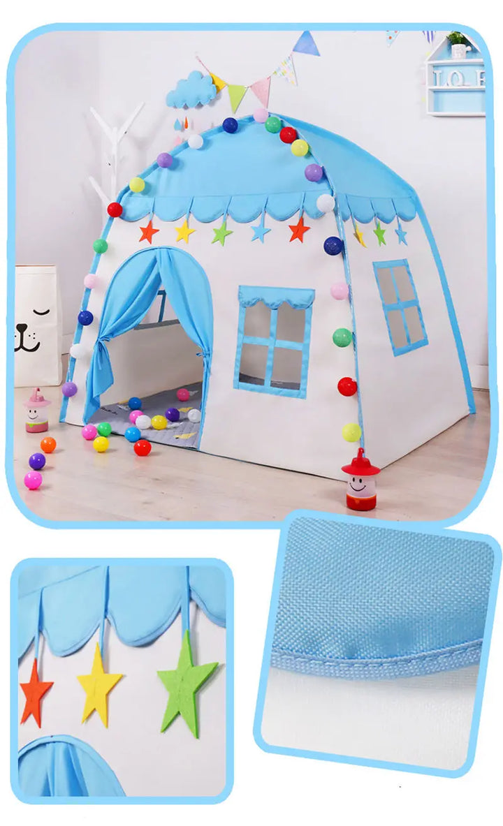 Kids Play Tent – Foldable Princess Castle for Indoor & Outdoor Fun