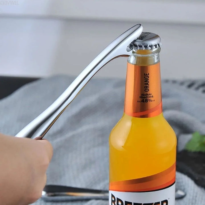 Metal beer bottle opener