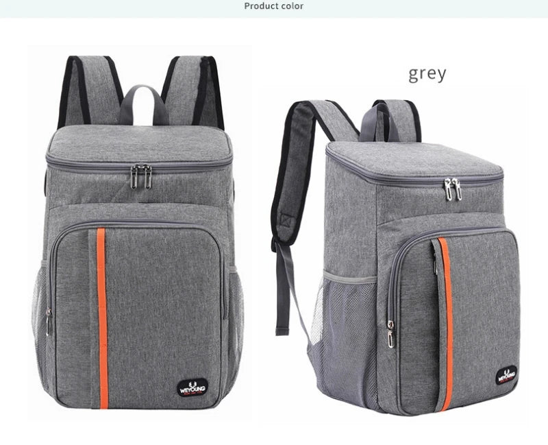 18L Portable Thermal Lunch Bag Waterproof Insulated Food Box Durable Oxford Cloth Cooler Ice Case for Camping And Picnics