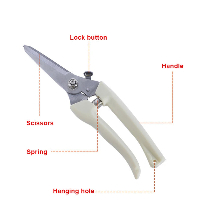 Professional Garden Pruning Scissors – Trimmer Knife for Flowers & Fruit Trees