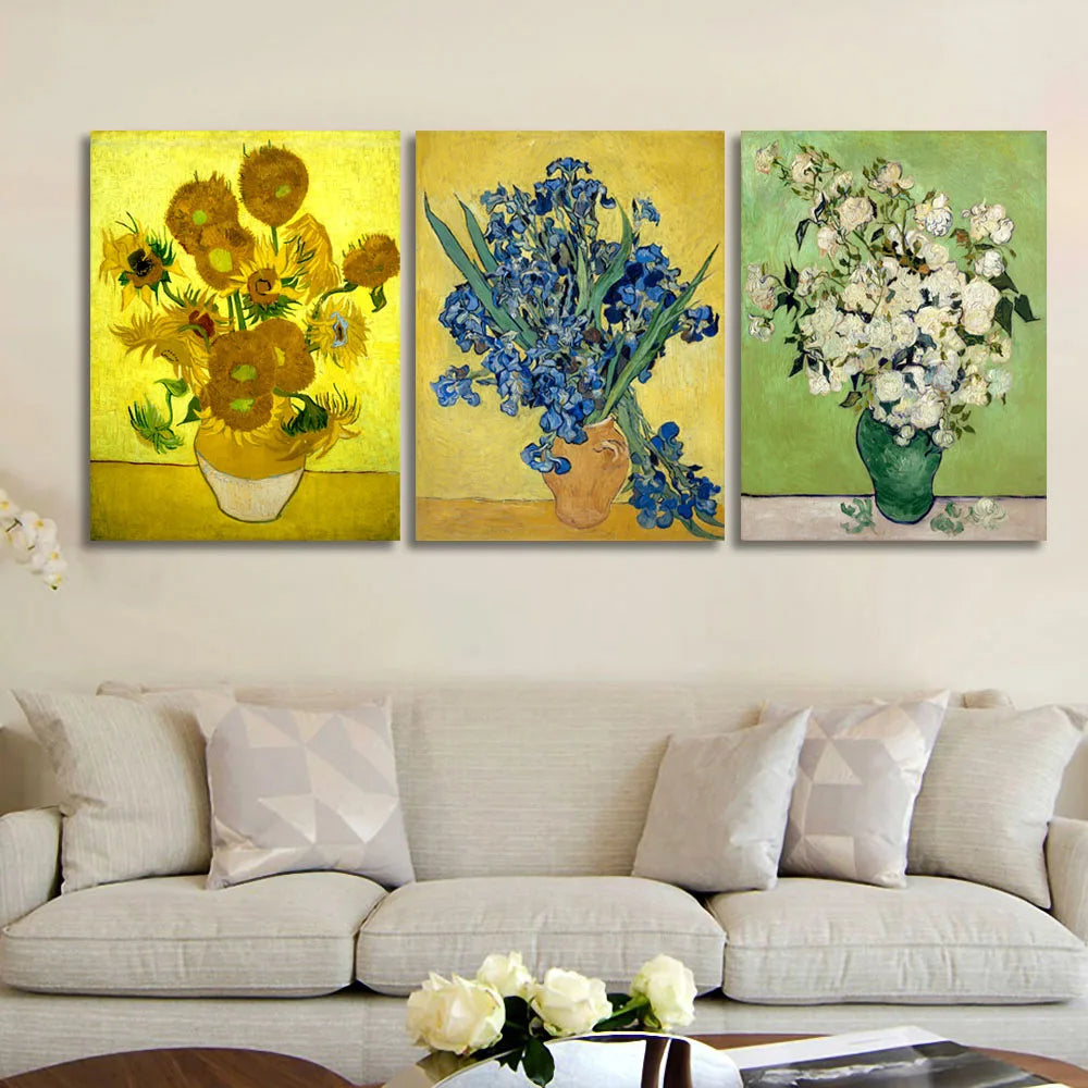 Abstract 2D Flat Poster Black Grey White Canvas Print Wall Art Modern Stone Effect Decor Painting for Bedroom Living Room Office