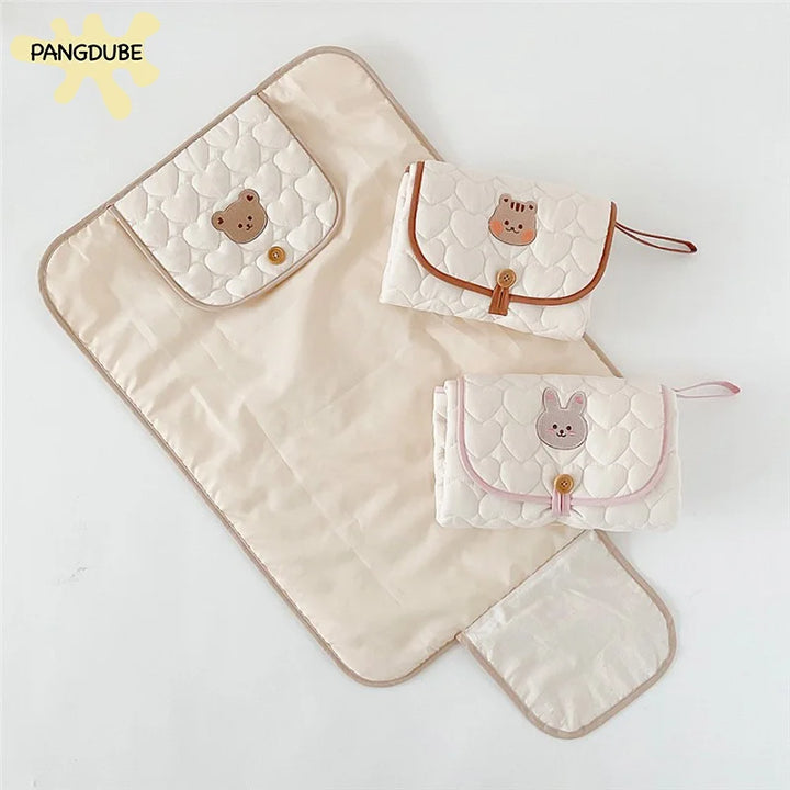PANGDUBE Foldable Diaper Changing Pad – Soft & Portable for Newborns