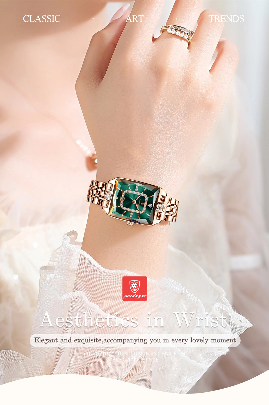 POEDAGAR Luxury Woman Watch
