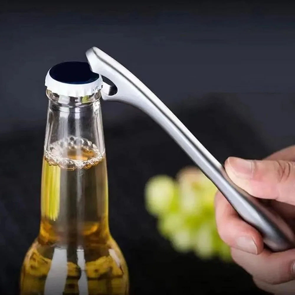 Metal beer bottle opener