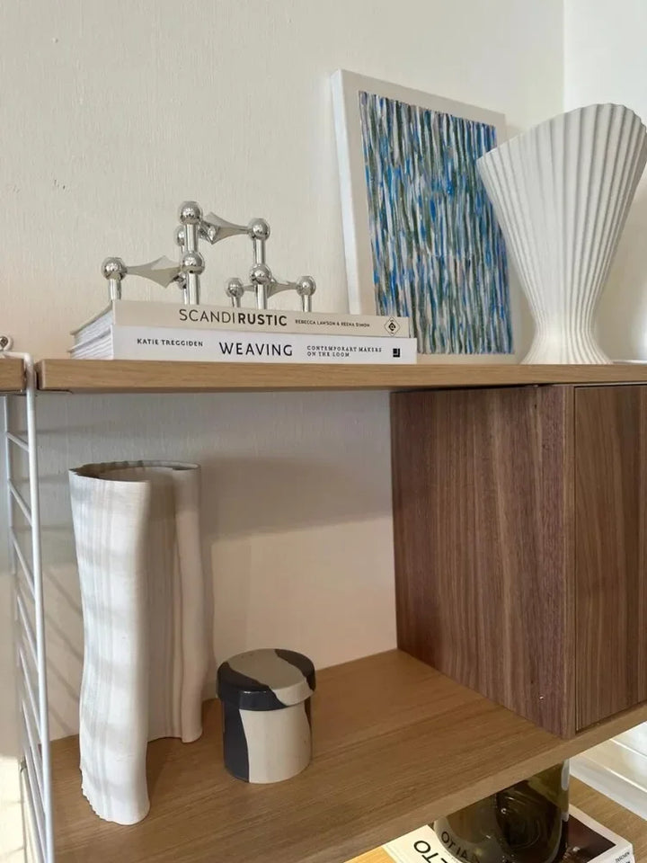 Nordic Silver Metal Molecular Structure Candle Holder Modern Style Stainless Steel Candelabra Living Room Centerpiece Decoration Gift