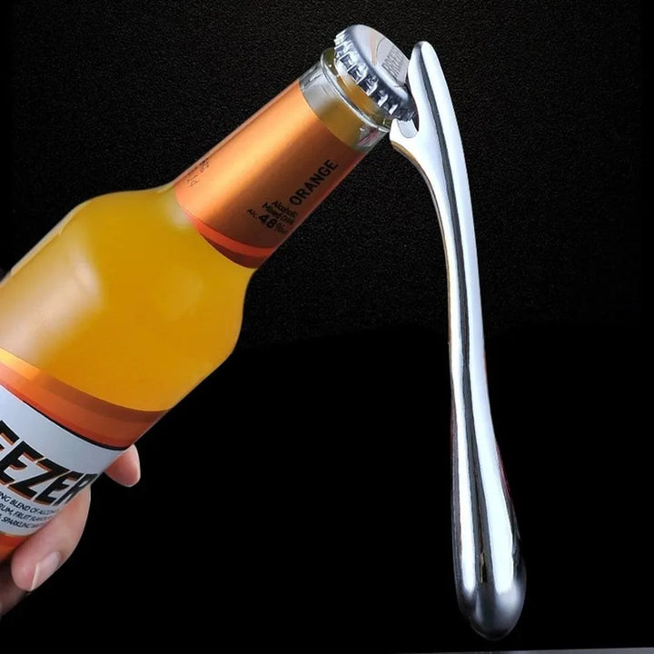 Metal beer bottle opener
