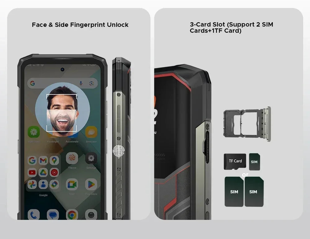 DOOGEE Blade 20 Ultra – Rugged Smartphone 512GB | 10300mAh Battery | Face ID & GPS