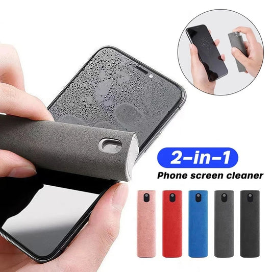 2-in-1 Screen Cleaner Spray – Mobile & Computer Screen Dust Remover