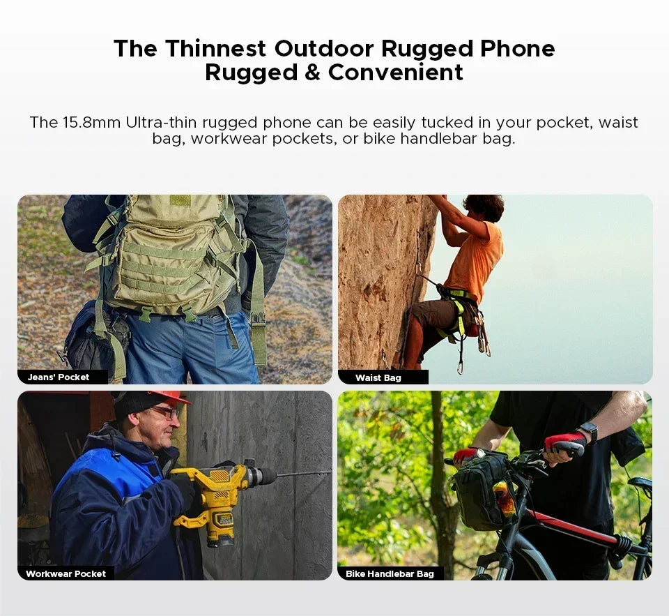 DOOGEE Blade 20 Ultra – Rugged Smartphone 512GB | 10300mAh Battery | Face ID & GPS