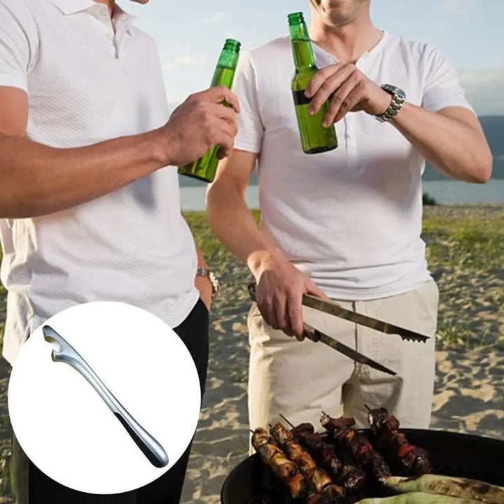 Metal beer bottle opener