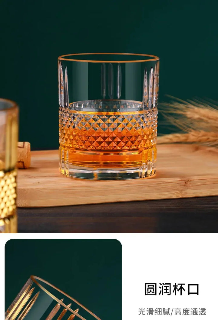 A fine European-style whiskey glass