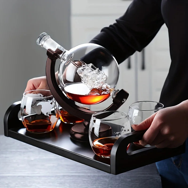 Creative Globe Decanter Set with Pitcher