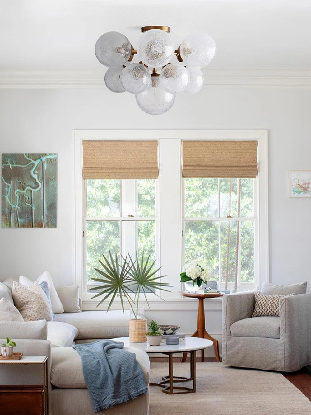 2025 New Trend Home Decoration Glass Bubble Series Chandelier Lighting Lustre Para Sala Estar For Living Room Dinning Room