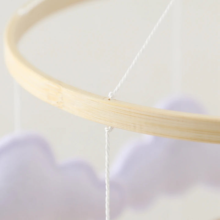 Cartoon Bear Crib Mobile – Soft Felt Music Bell for Newborns