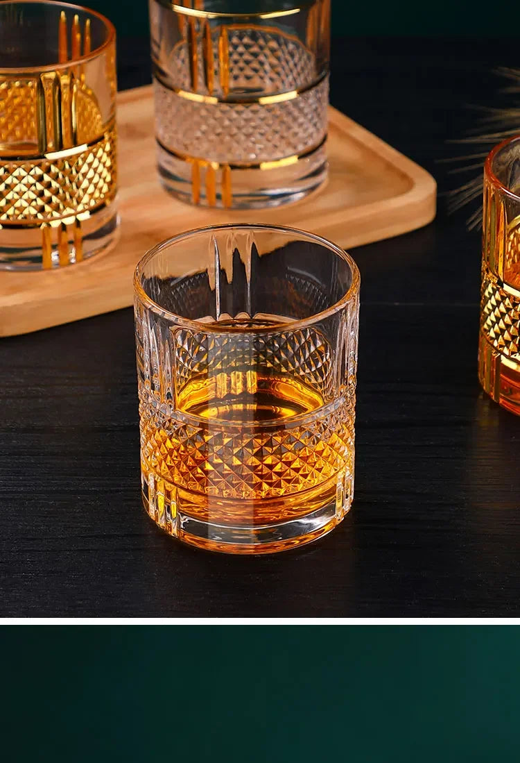A fine European-style whiskey glass