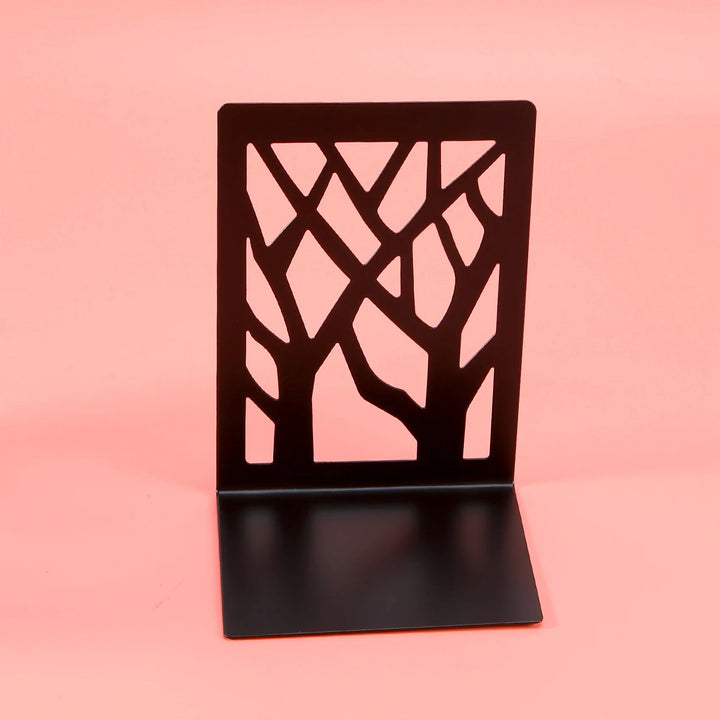 A89Q Metal Bookends Heavy Duty Book Ends for Office Desk Book Shelf Holder Home Bookend Supports