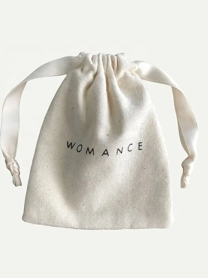 Custom Canvas Drawstring Bag – Organic Cotton Pouch for Jewelry & Gifts