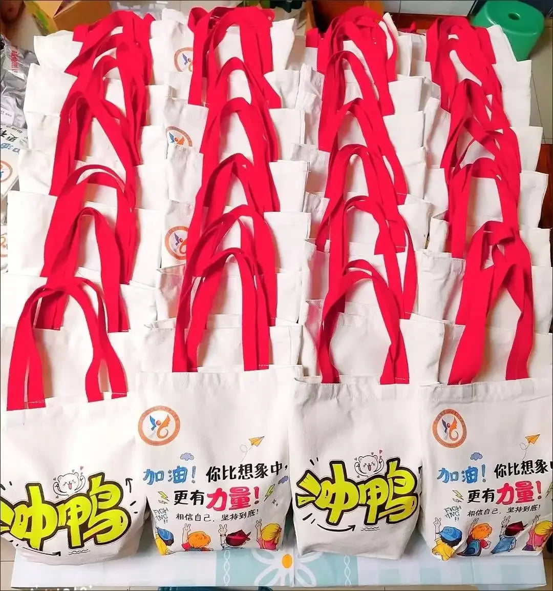 Custom Printed Logo Canvas Tote Bag Thickened 3D Linen Shopping Bag Eco-Friendly Wholesale Customizable Handbag