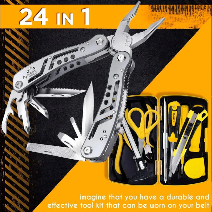 24-in-1 Multifunctional Universal Diagonal Pliers for Electricians Anti-Slip Durable Wire Cutters Professional Repair Tools