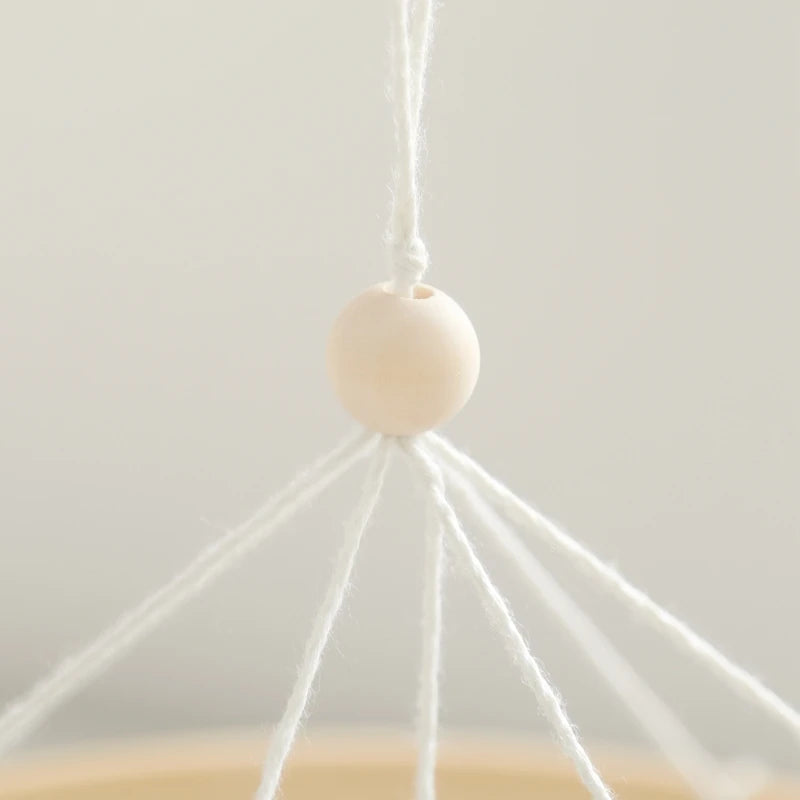 Cartoon Bear Crib Mobile – Soft Felt Music Bell for Newborns