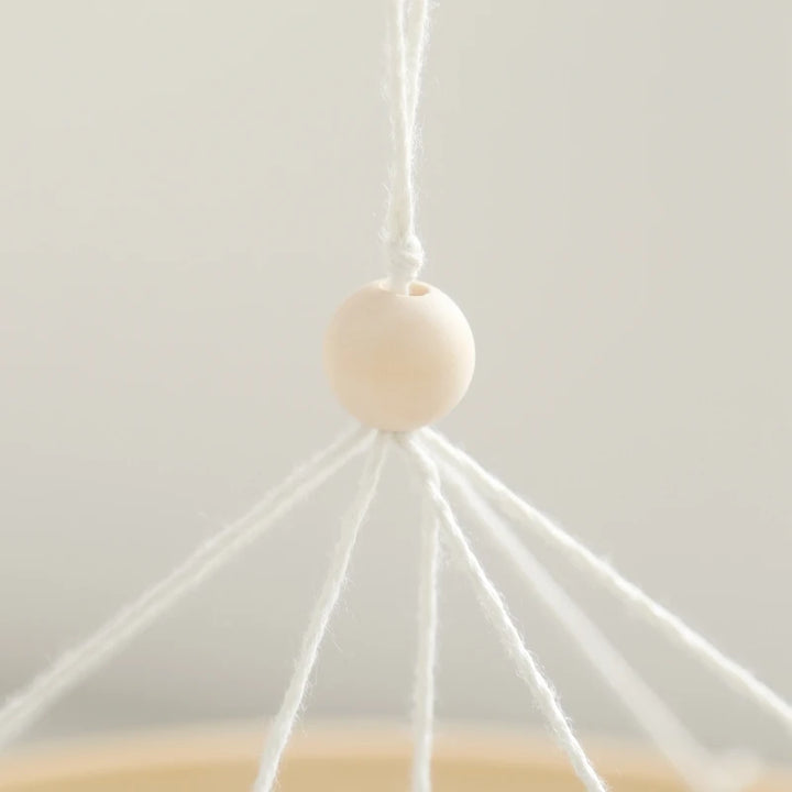 Cartoon Bear Crib Mobile – Soft Felt Music Bell for Newborns