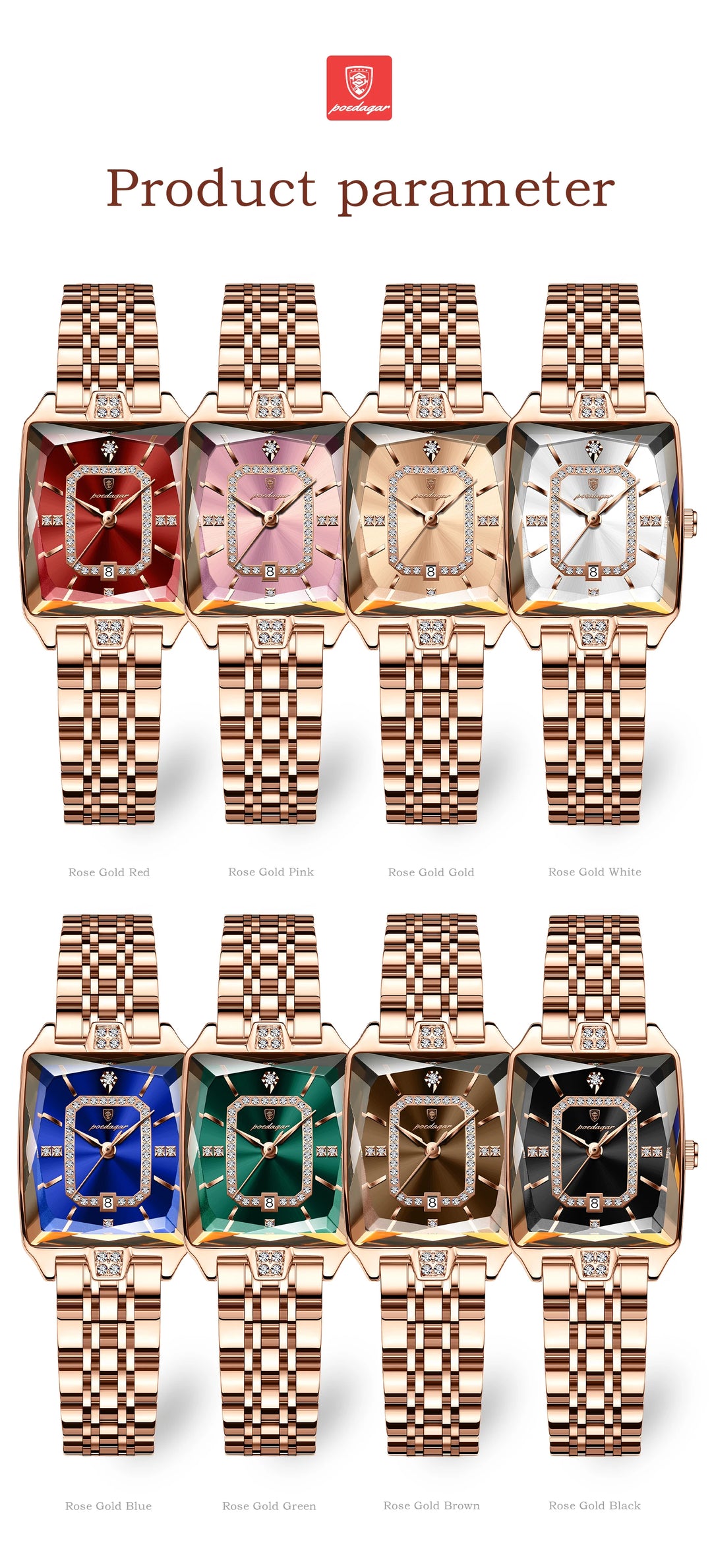 POEDAGAR Luxury Woman Watch