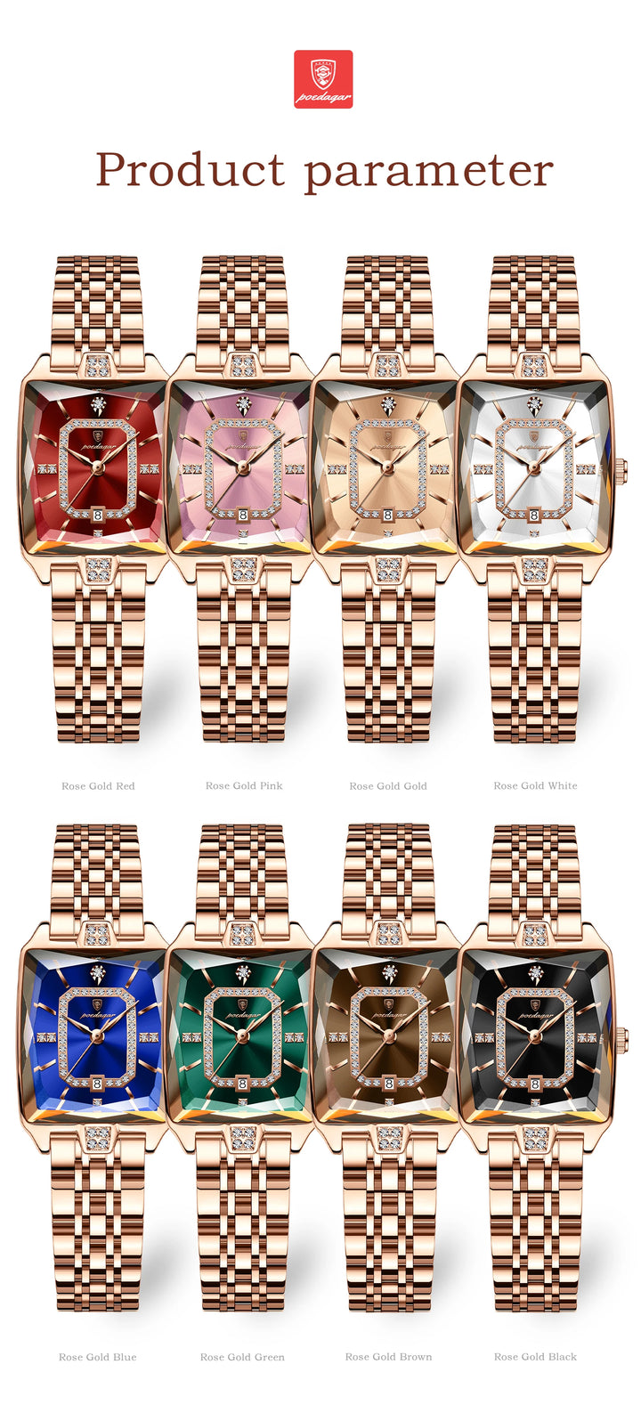 POEDAGAR Luxury Woman Watch