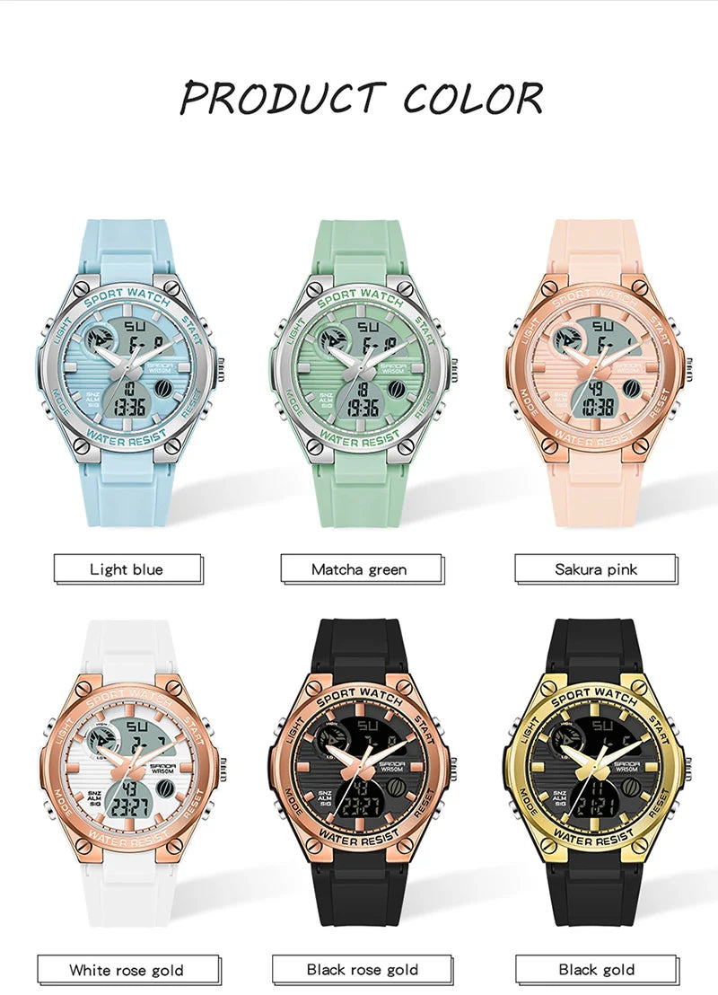 SANDA Girl Electronic Watch