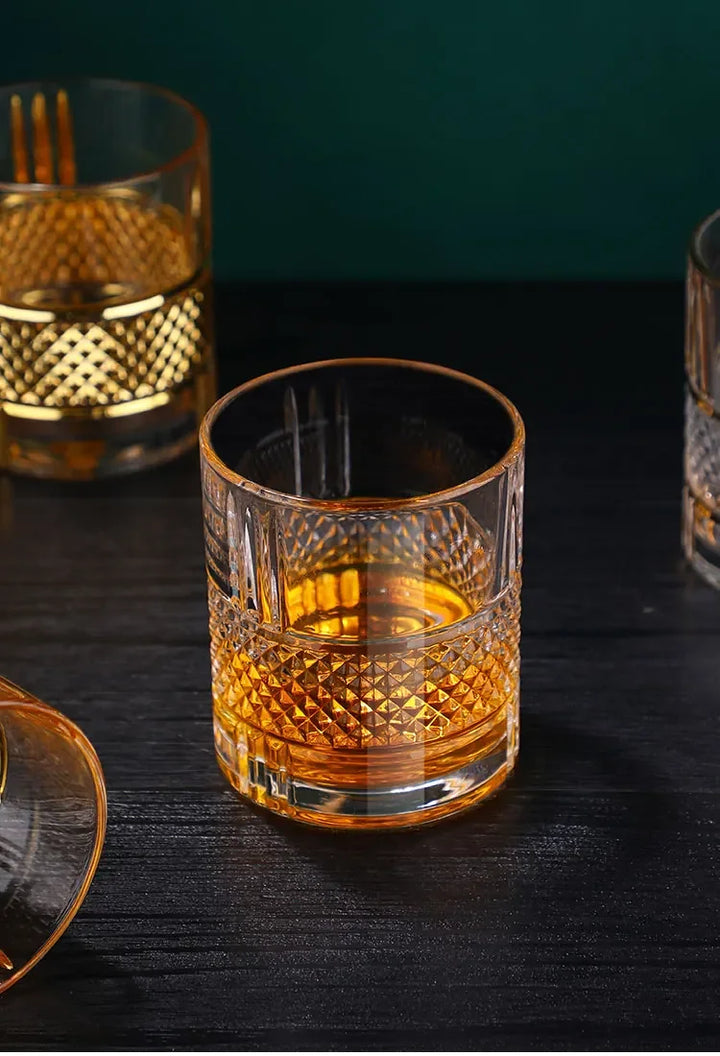 A fine European-style whiskey glass