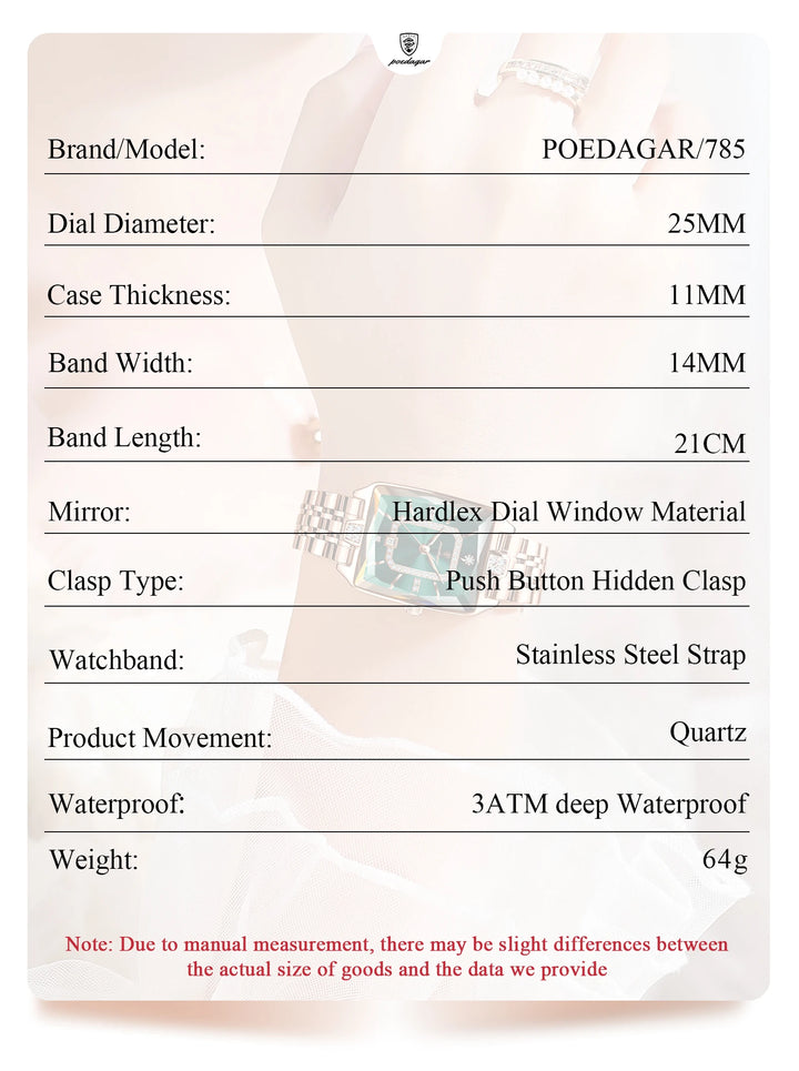 POEDAGAR Luxury Woman Watch
