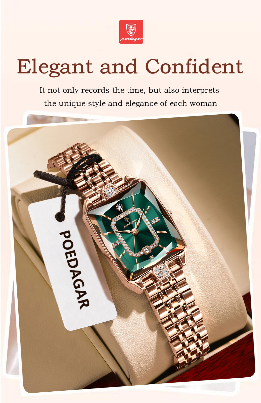 POEDAGAR Luxury Woman Watch
