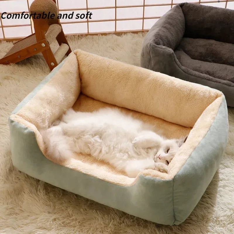 Cozy Pet Bed – Cushioned Basket for Cats & Small Dogs