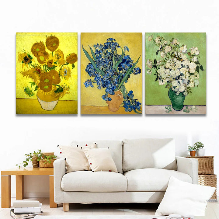 Abstract 2D Flat Poster Black Grey White Canvas Print Wall Art Modern Stone Effect Decor Painting for Bedroom Living Room Office