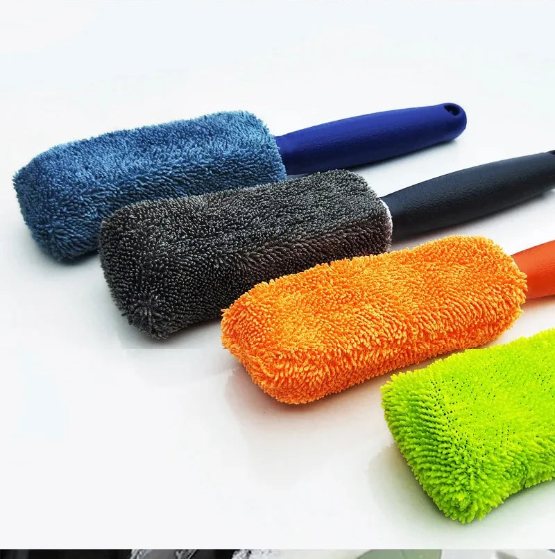 Microfiber Chenille Car Wash Gloves Scratch-Free Double-Sided Coral Velvet Sponge for Auto Cleaning Detailing Tool
