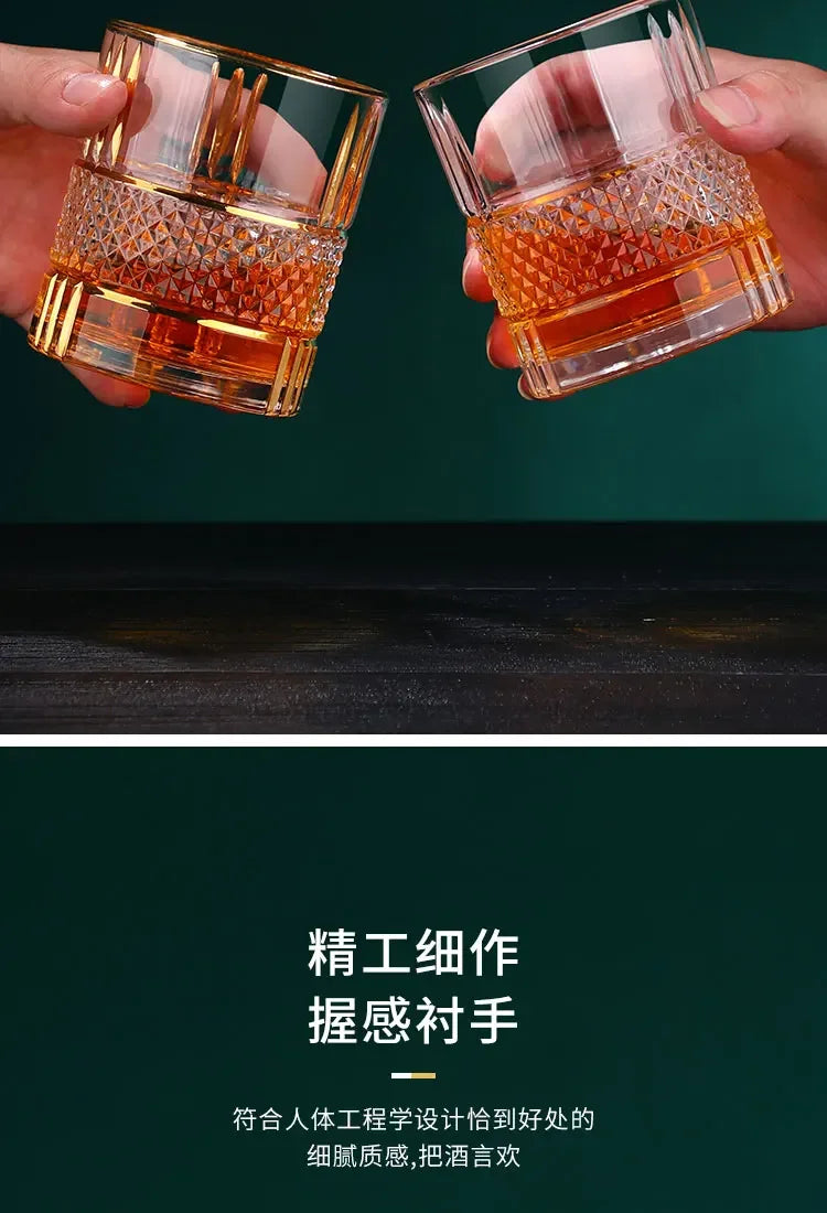 A fine European-style whiskey glass