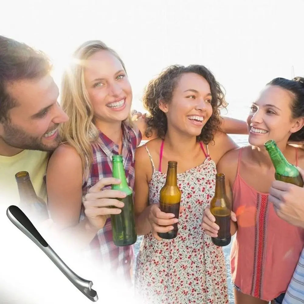 Metal beer bottle opener