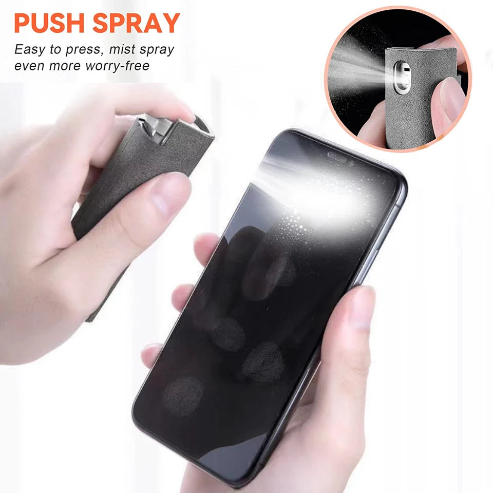2-in-1 Screen Cleaner Spray – Mobile & Computer Screen Dust Remover
