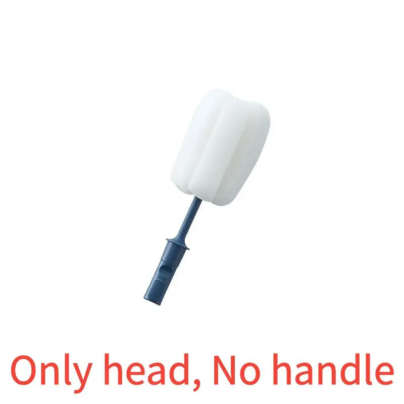 360 Degree Rotating Handheld Bottle Brush Set Soft Food Grade Head for Baby Pacifier Cup Nipple Cleaning 0-6m to 4-6y