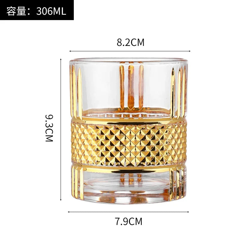 A fine European-style whiskey glass