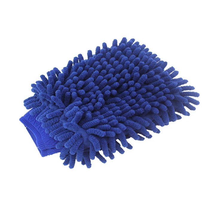 Microfiber Chenille Car Wash Gloves Scratch-Free Double-Sided Coral Velvet Sponge for Auto Cleaning Detailing Tool