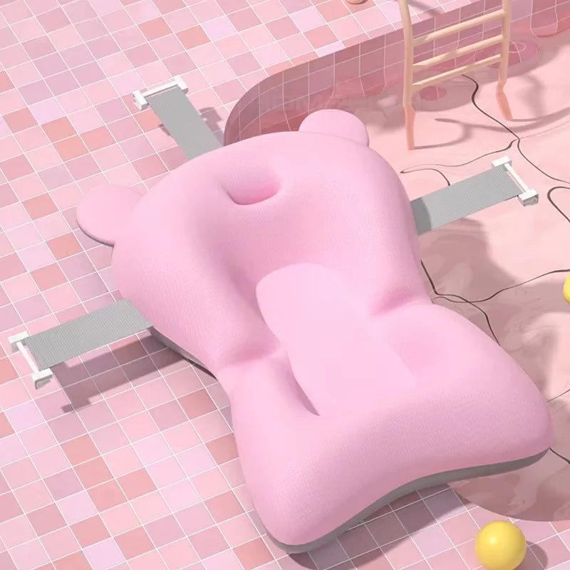 Baby Bath Support Pad – Foldable, Floating & Adjustable Cushion for Newborns