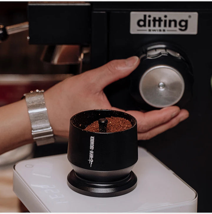 MHW-3BOMBER Espresso Dosing Cup with Stirrer
