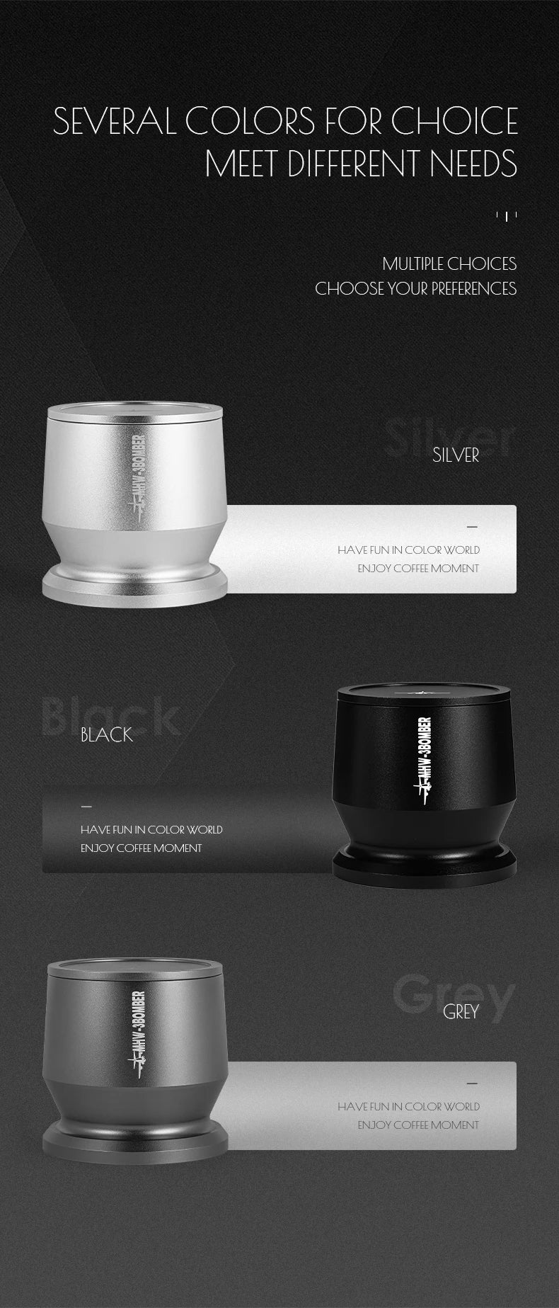 MHW-3BOMBER Espresso Dosing Cup with Stirrer