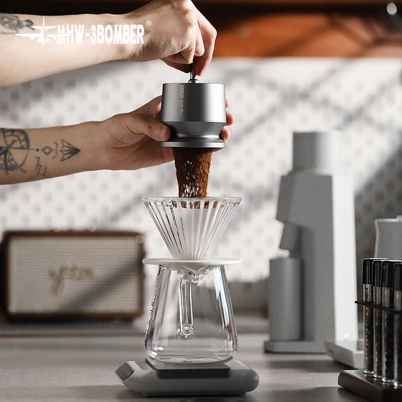 MHW-3BOMBER Espresso Dosing Cup with Stirrer